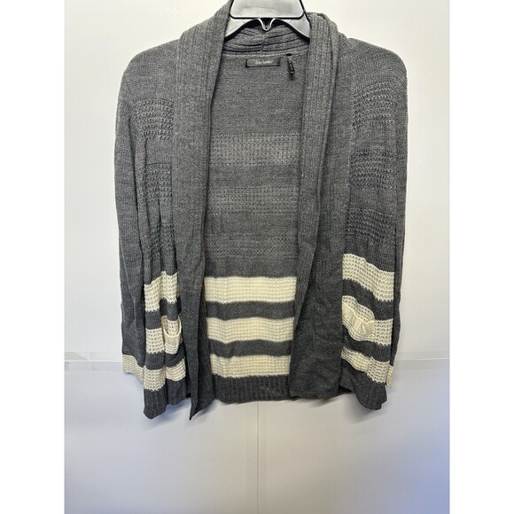 Daisy Fuentes Cardigan Women’s Small Open Front Sweater with Pockets Long Sleeve - Picture 1 of 10